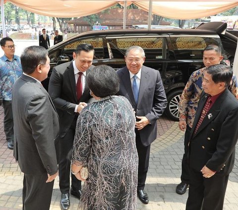 Momen AHY & SBY Hadiri Pernikahan Putri Mayjen TNI, Wajah Pengantin Serasi Banget