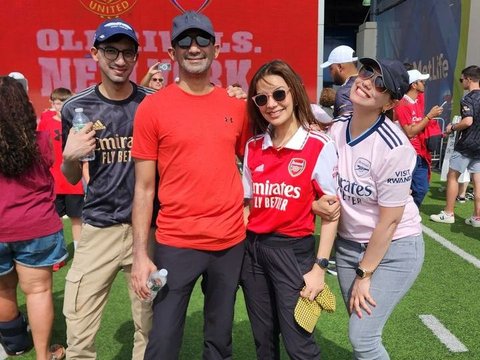 10 Momen Najwa Shihab Nonton Arsenel di Metlife Stadium Amerika Serikat: Disamperin Jauh-jauh tapi Kalah