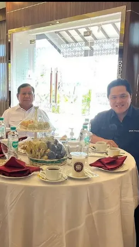 Prabowo, Ganjar, Erick Thohir dan Gibran Duduk Satu Meja, Ini Bocoran Isi Pertemuan