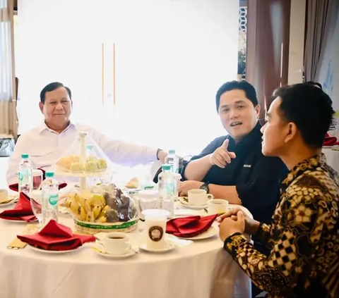 Prabowo, Ganjar, Erick Thohir dan Gibran Duduk Satu Meja, Ini Bocoran Isi Pertemuan