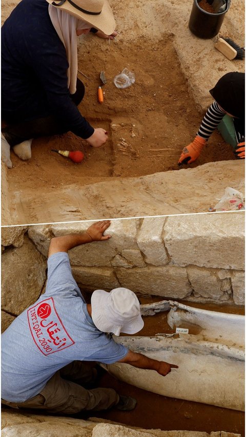 FOTO: Arkeologi Palestina Temukan 125 Makam Era Romawi Berusia 2.000 Tahun di Gaza,  Kerangka dan Sarkofagus Langka Jadi Penampakan Mengejutkan
