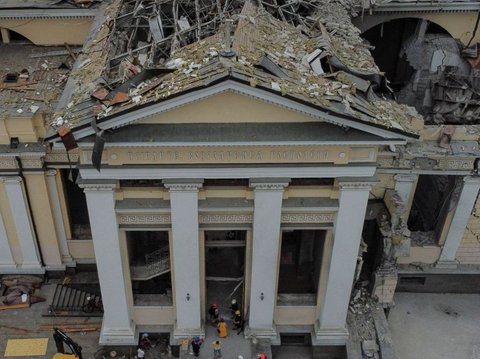 FOTO: Rusia Rudal Gereja Bersejarah di Ukraina, Beginilah Kondisinya Usai Menggempur Kota Odesa