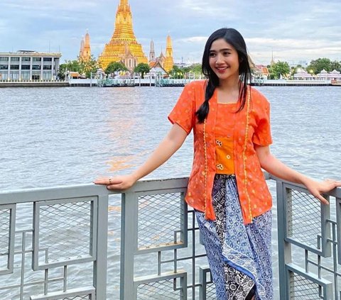 Anggunnya Febby Rastanty Berkebaya di Thailand, Dipuji Cantiknya Indonesia Banget