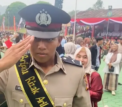 Tak Ikuti Jejak Ayah Sebagai Kopassus, Rizak Aril Justru Pilih jadi Polisi, Begini Momen Berpelukan