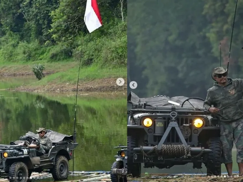 Jenderal Lulusan Terbaik Eks Wakapolri Santai Duduk di Jeep, Nikmati Malam Indah