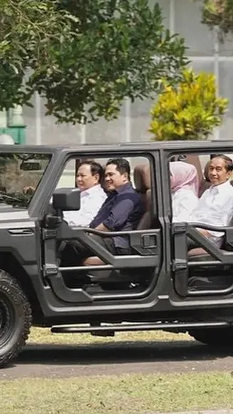 Prabowo-Erick Thohir-Jokowi Satu Mobil, PAN Segera Deklarasi Capres dan Cawapres