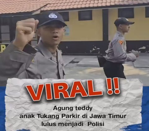 Peluk Haru Anak Tukang Parkir di Jatim Diterima Masuk Polisi