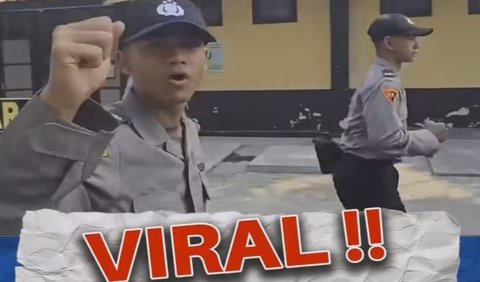 Selanjutnya, video menunjukkan Agung Teddy yang sedang latihan fisik dengan anggota baru lainnya. Ia pun kembali mengucapkan terima kasih karena berhasil menjadi polisi.