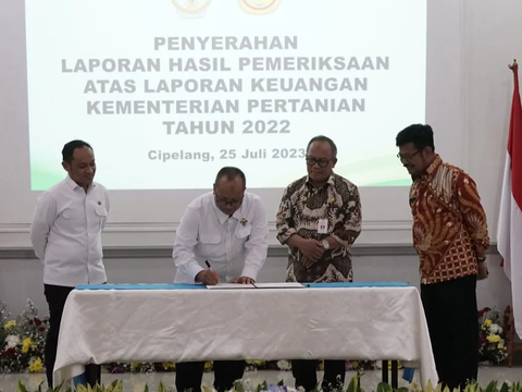 BPK Apresiasi Laporan Keuangan Kementan Tahun 2022