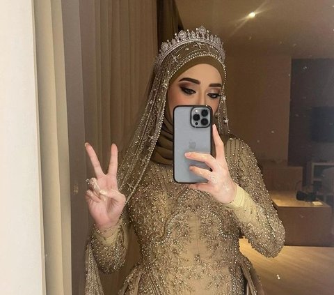 Cantik Bak Princess Timur Tengah, Potret Tengku Anataya Anak Cindy Fatikasari di Pernikahannya