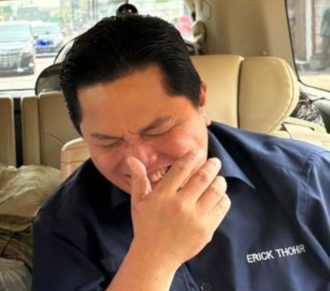 Momen Erick Thohir Tertawa Terpingkal-Pingkal Dengar Candaan Prabowo