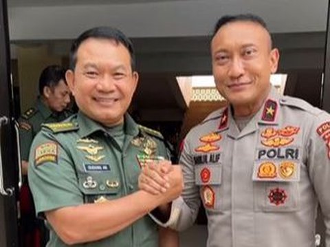 Momen Bintang 1 Polri Kedatangan Dua Jenderal TNI & Eks Panglima 'Selamat Datang di Bumi Jawara'