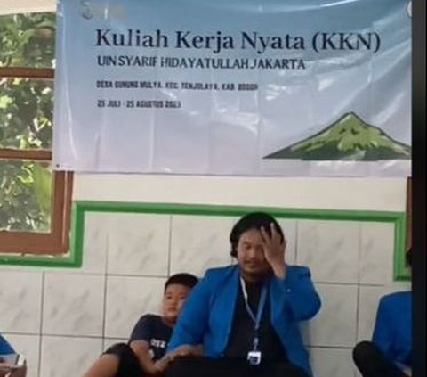 Viral Momen Gemas Mahasiswa KKN dan Bocah Laki-laki, Nempel Bak Ayah dan Anak