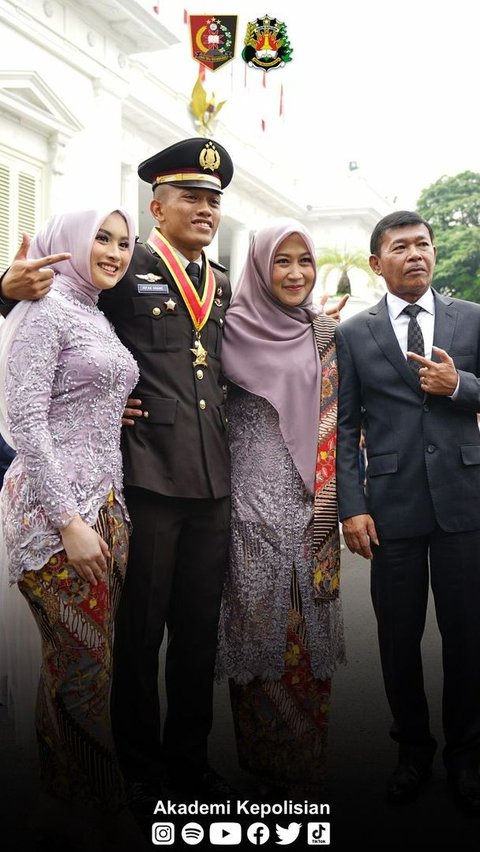 Potret Anak Mantan Kapolri Peraih Adhi Makayasa 2023 Usai Dilantik Jokowi, Pose sama Ortu & Sosok Wanita Cantik