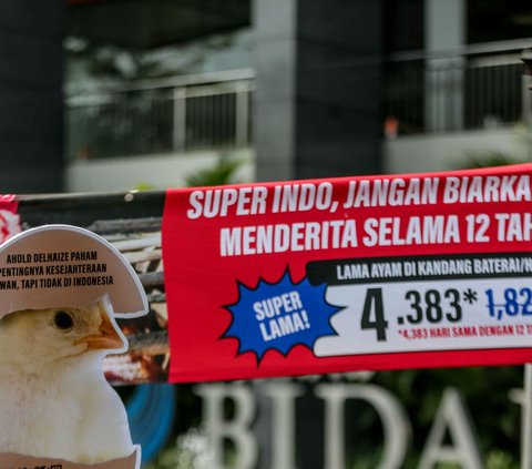 FOTO: Protes Peternakan Ayam Kandang Baterai, Aktivis AFFA: 