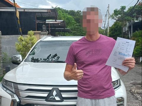 Polisi Tangkap Bule Rusuh Tabrak & Tinggalkan Pajero di Pantai Sanur