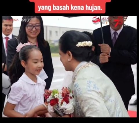 Tunjukkan Kasih Sayang pada Anak yang Beri Sambutan di China, Aksi Ibu Iriana Tuai Pujian