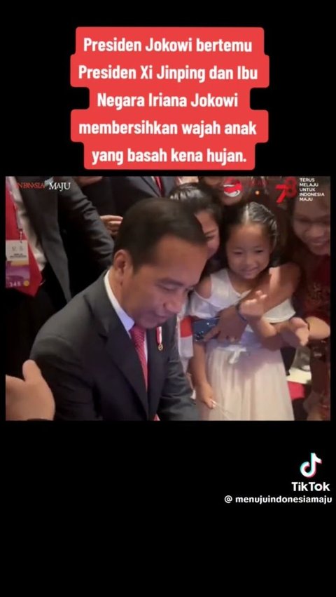 Tunjukkan Kasih Sayang pada Anak yang Beri Sambutan di China, Aksi Ibu Iriana Tuai Pujian