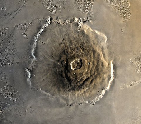 Ini Gunung Api Terbesar di Alam Semesta, Tingginya 25 Km Luasnya Sebesar Polandia