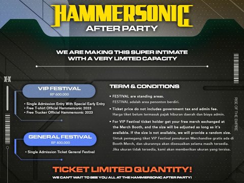 Sukses Datangkan Slipknot, Hammersonic After Party Bakal Diramaikan Band Cadas Ini