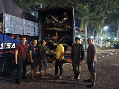 36 Motor Bodong asal Jakarta Dikirim ke Medan, Diamankan Polisi saat Lintasi Jambi