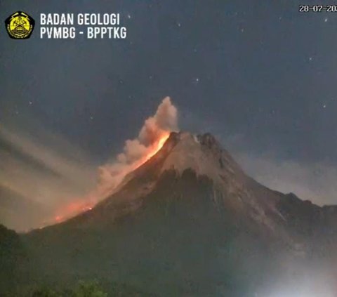 Gunung Merapi Luncurkan Awan Panas Guguran Sejauh 1,5 Km