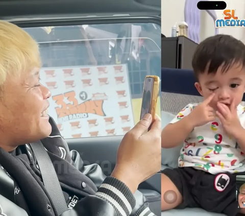 Lucu, Baby Adzam Anak Sule saat Video Call dengan Sang Ayah