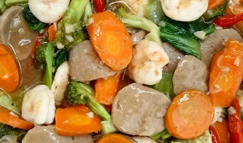 Resep Capcay Bakso Udang