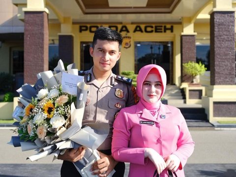 'Bhayangkari Paling Cantik di Indonesia', Potret Istri Polisi Viral Hadiri Kenaikan Pangkat Suami