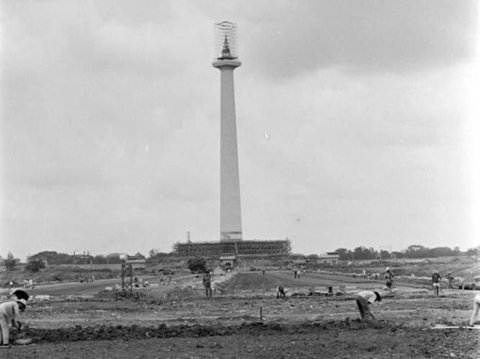 Begini Penampakan Jakarta Juli 1965, Pembangunan Monas Masih Belum Tuntas