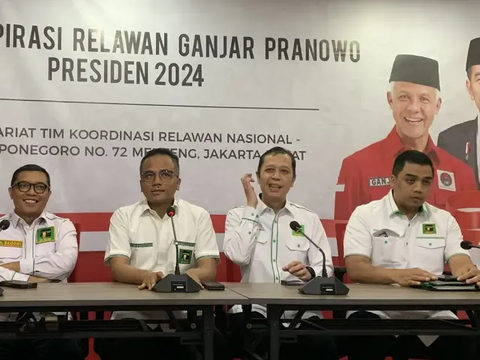 Koalisi partai pendukung Bakal Capres PDI Perjuangan Ganjar Pranowo menggelar rapat bersama di Kantor Rumah Aspirasi, Jalan Diponegoro, Menteng, Jakarta, Kamis (6/7).