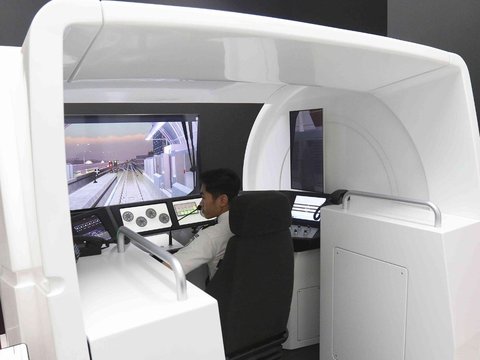 Penampakan Fasilitas Simulator untuk Latih Masinis LRT Jabodebek