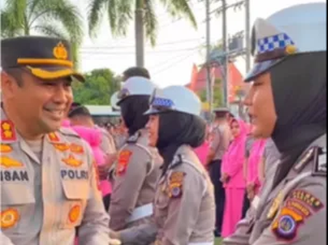 Polwan Cantik Ditegur Kapolres karena Masih Jomblo, Ternyata Sosoknya Tak Sembarangan