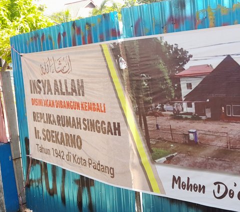 Sudah Lima Bulan Dirobohkan, Pembangunan Replika Rumah Singgah Bung Karno Mangkrak