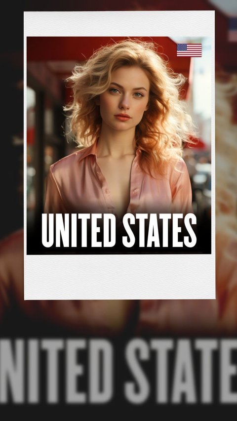 17. Potret kecantikan menurut standar Amerika Serikat digambarkan dengan rambut pirang.