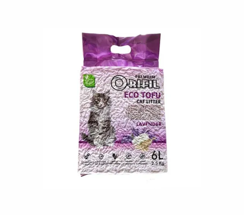 4. Orifil Eco Tofu Cat Litter (6 liter) - Rp57.000<br /><br />Varian aroma yang ditawarkan adalah cool & fresh, honey peach, lavender, ice cream, coffee