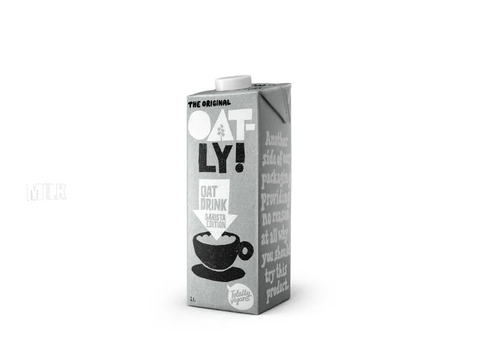 2. Oatly! Oat Drink Barista Edition