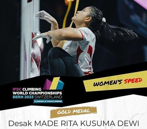 Jadi Orang ke 2 yang Lolos ke Olimpiade Paris 2024, Ini Sosok Desak Made Rita Kusuma Dewi Atlet Panjat Tebing