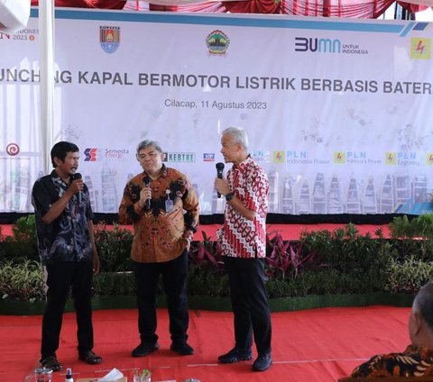 Ganjar Jadikan Cilacap Pilot Project Kapal Listrik, Dorong Transisi Energi