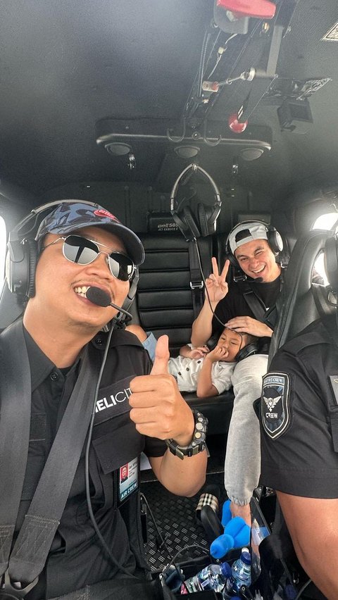 Momen Baim Wong Ajak Kiano Naik Helikopter, Ekspresinya Malah Bikin Salfok