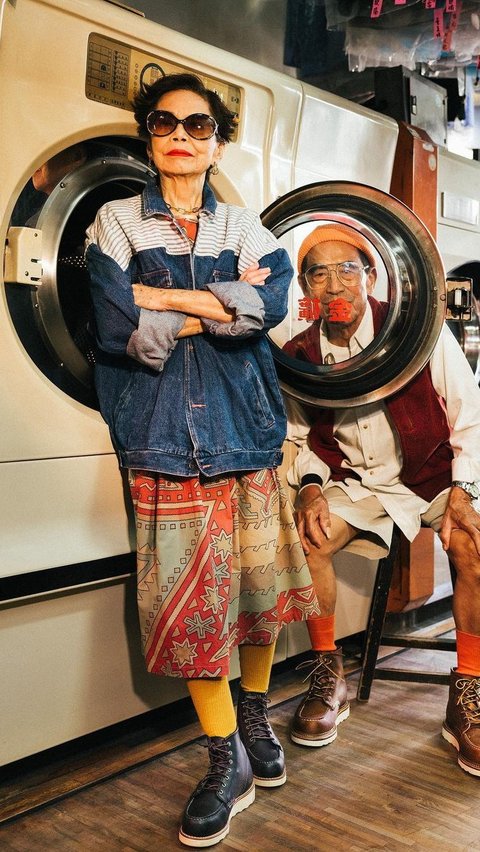 Elderly Couple Shoots Fashion Photos with Clothes Left at Their Laundromat