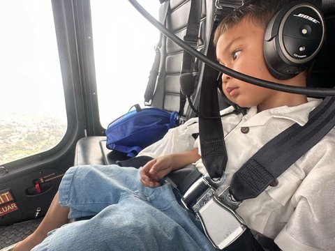 Momen Baim Wong Ajak Kiano Naik Helikopter, Ekspresinya Malah Bikin Salfok