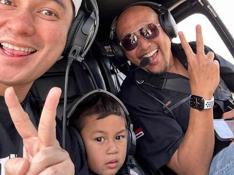 Momen Baim Wong Ajak Kiano Naik Helikopter, Ekspresinya Malah Bikin Salfok