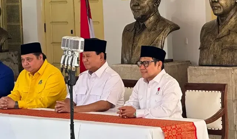 Prabowo meyakini, berkumpulnya ketiga partai dengan Gerindra menjadi pembuktian rekam jejak Indonesia di masa depan dalam menyambut Indonesia emas.