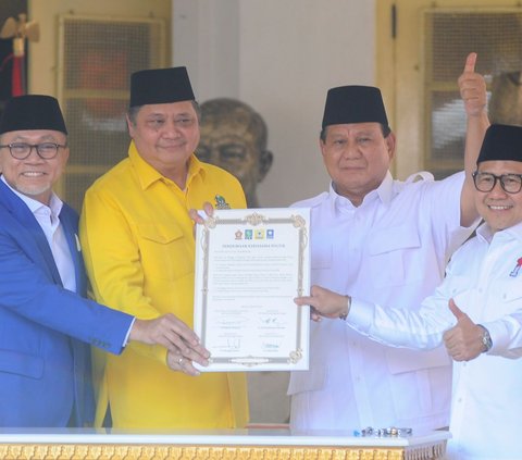 Partai Amanat Nasional (PAN), Partai Golongan Karya (Golkar) dan Partai Kebangkitan Bangsa (PKB) resmi memberikan dukungannya terhadap bakal calon presiden (Bacapres) Prabowo Subianto.