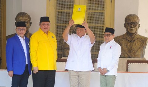 “Selamat datang, selamat bergabung bersama Pak Prabowo, Insya Allah mulia dunia akhirat,”