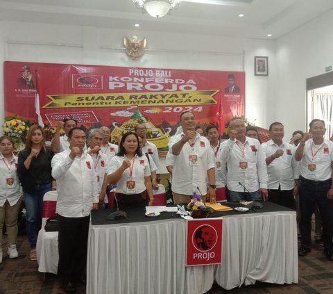 Projo Bali Deklarasikan Dukungan Duet Prabowo-Ganjar di Pilpres 2024