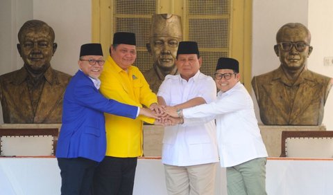 Prabowo menjelaskan, kini Gerindra, Golkar, PAN dan PKB sudah menjadi satu tim. Maka persoalan cawapres akan diselesaikan bersama.