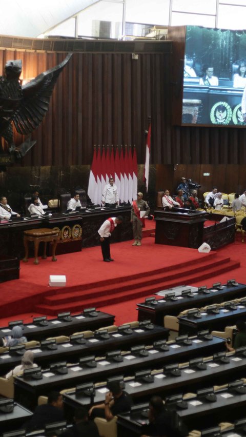 FOTO: Intip Suasana Gladi Kotor Persiapan Pidato Kenegaraan Presiden di Sidang Tahunan MPR 2023