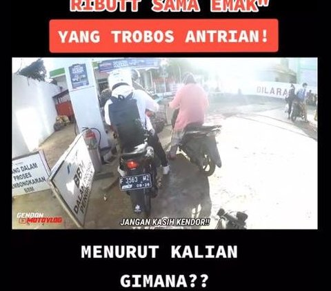 Viral Video Ibu-ibu Serobot Antrean saat Isi Bensin, Sikap Petugas SPBU Banjir Pujian